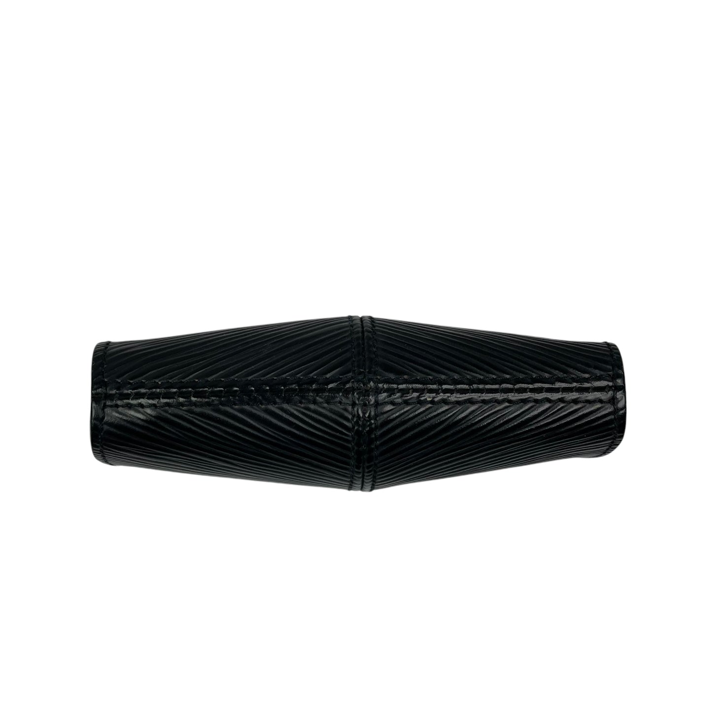 Louis Vuitton Black Epi Leather Silver Demi Lune Pill Lip Stick Coin Zip Purse