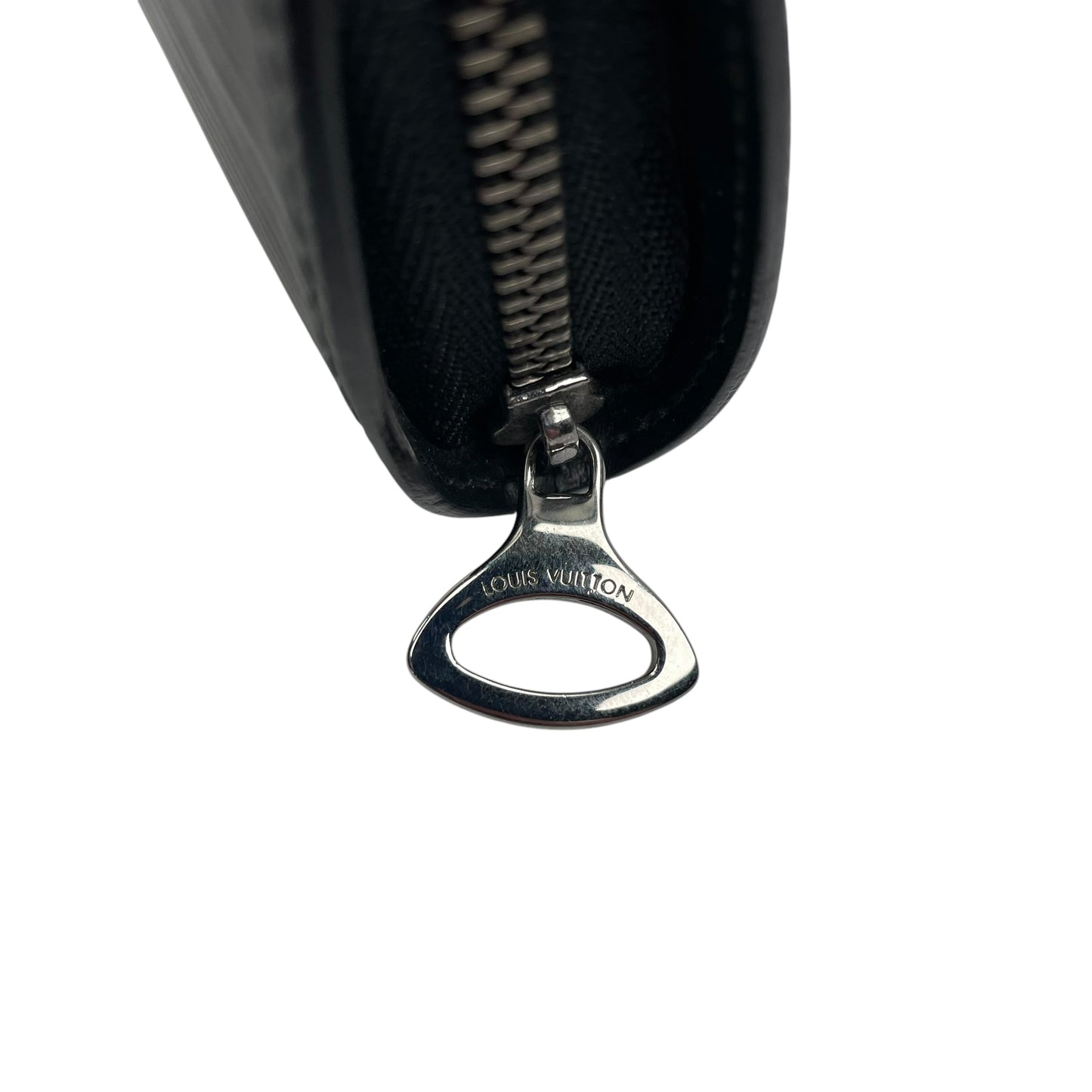 Louis Vuitton Black Epi Leather Silver Demi Lune Pill Lip Stick Coin Zip Purse