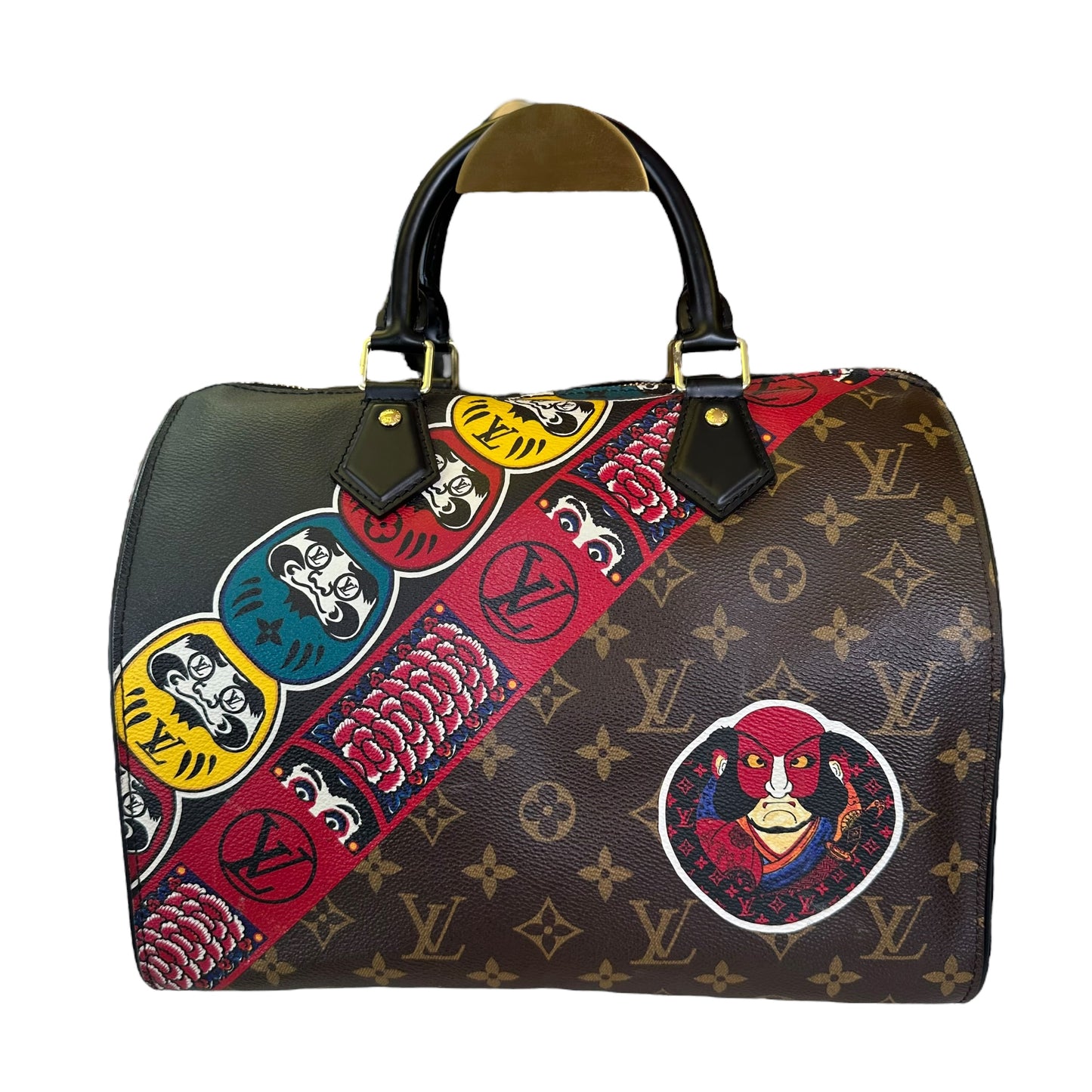 Louis Vuitton Speedy 30 Kaburi Kansai Yomoto 2018 Limited Edition Monogram Epi Tote Purse