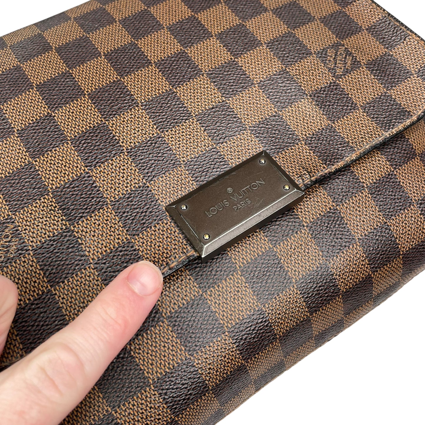 Louis Vuitton District Damier Ebene Coated Canvas PM Crossbody Messenger Bag