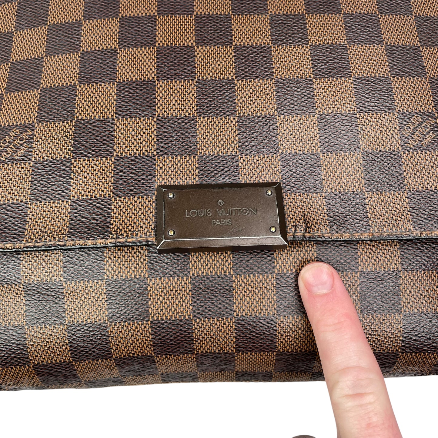 Louis Vuitton District Damier Ebene Coated Canvas PM Crossbody Messenger Bag