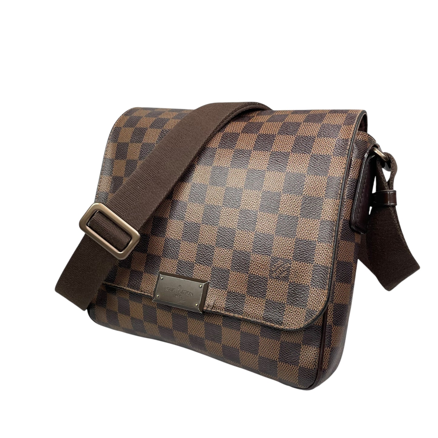 Louis Vuitton District Damier Ebene Coated Canvas PM Crossbody Messenger Bag