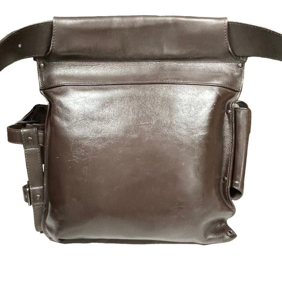 Bottega Veneta Bum Sling Pack Fanny Belt Leather Woven Multi Pocket Holder Bag