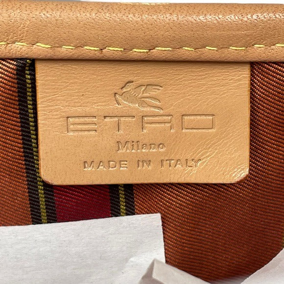 Etro Paisley XL Coated Canvas Natural Leather Neverfull Carry-All Tote