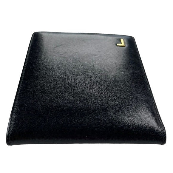 Lancel Black Mens Leather Bi-Fold Wallet