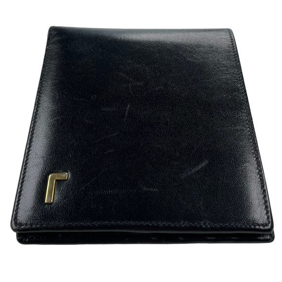 Lancel Black Mens Leather Bi-Fold Wallet