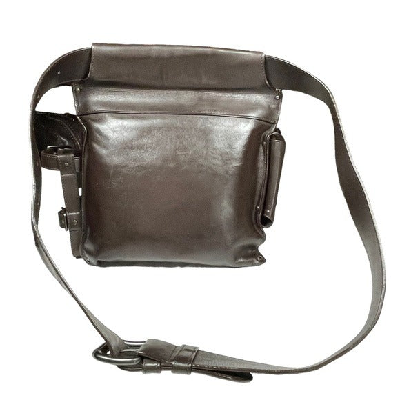 Bottega Veneta Bum Sling Pack Fanny Belt Leather Woven Multi Pocket Holder Bag
