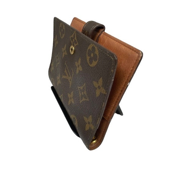 Louis Vuitton Monogram Cabas Agenda Card Notebook Wallet Snap Closure Travel
