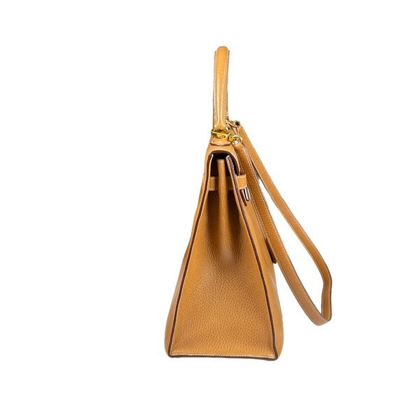 Hermes Kelly Sellier 35 Handbag Noir Ardennes Gold + Hermes Strap + Dust…