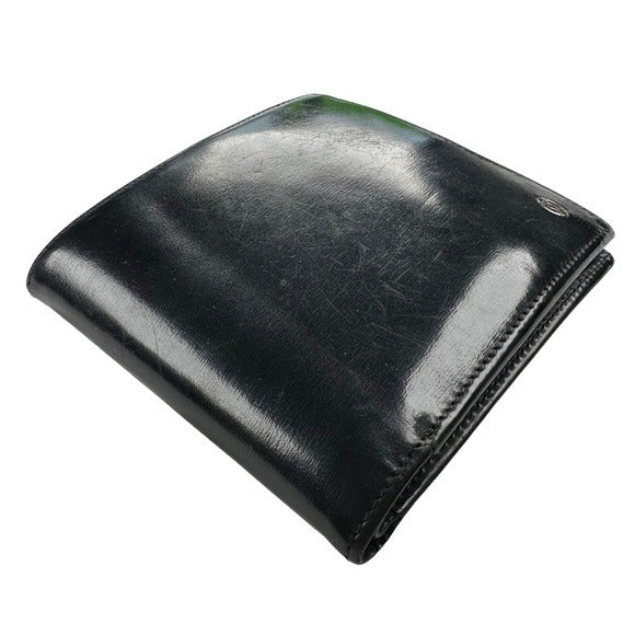 Cartier Pasha Black Leather Mens Bi-Fold Wallet