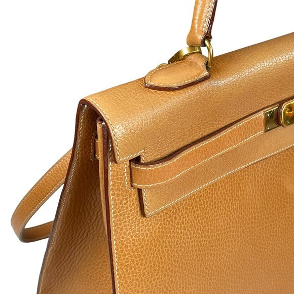 Hermes Kelly Sellier 35 Handbag Noir Ardennes Gold + Hermes Strap + Dust…