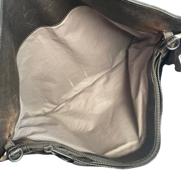Bottega Veneta Tri-Color Racing Strip Briefcase Tote Business Travel Bag Purse