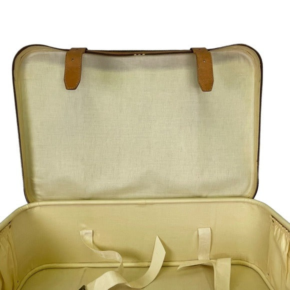 Louis Vuitton Trunk Monogram Canvas Leather Travel Strato 70 Luggage
