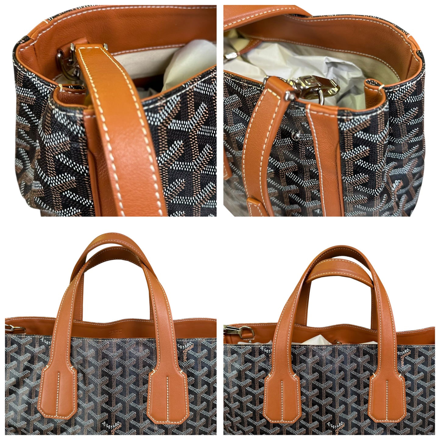 Goyard Limited Leather Canvas AMA Hugo Monogramed R. E. Voltaire Shopper Tote