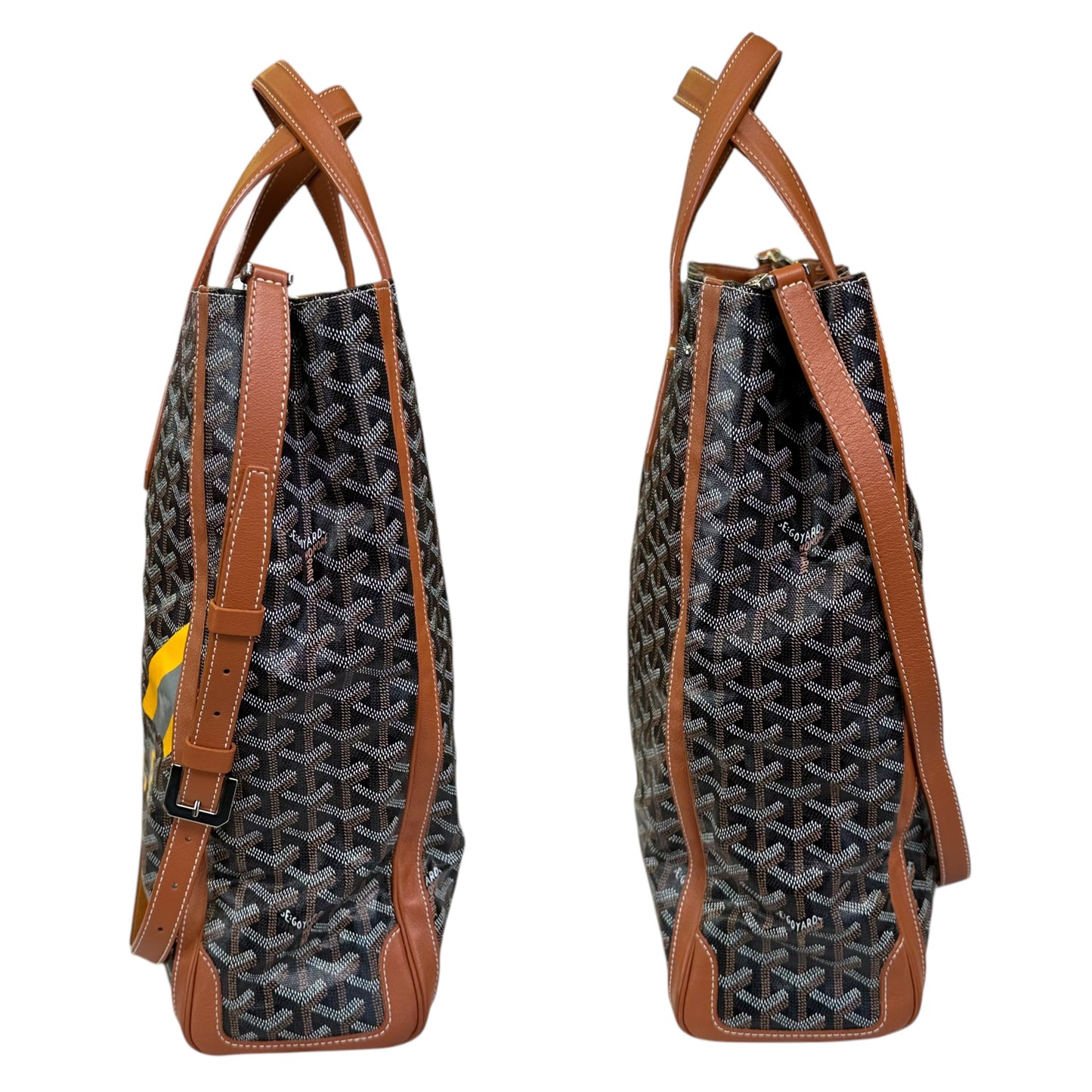Goyard Limited Leather Canvas AMA Hugo Monogramed R. E. Voltaire Shopper Tote