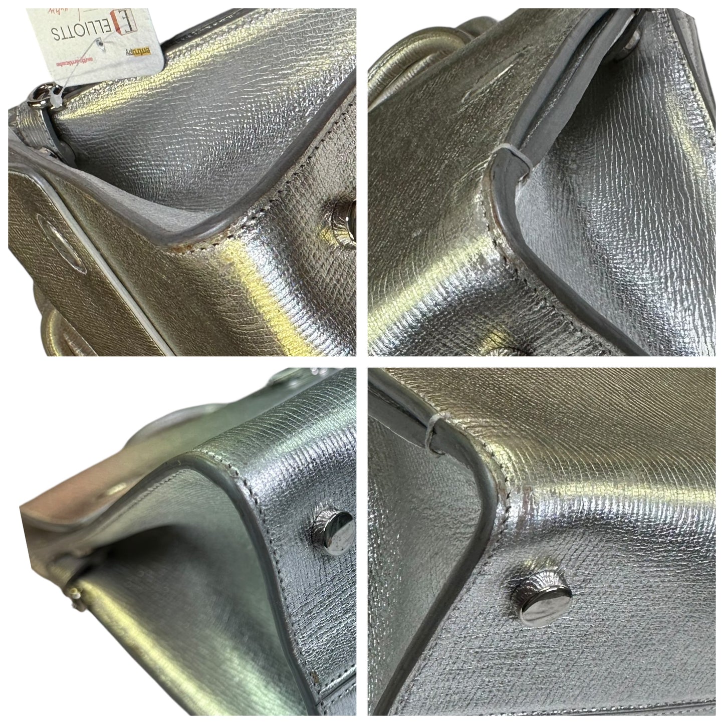 Christian Dior Cannage Metallic Diorever Metallic Medium Flap Two Way Crossbody