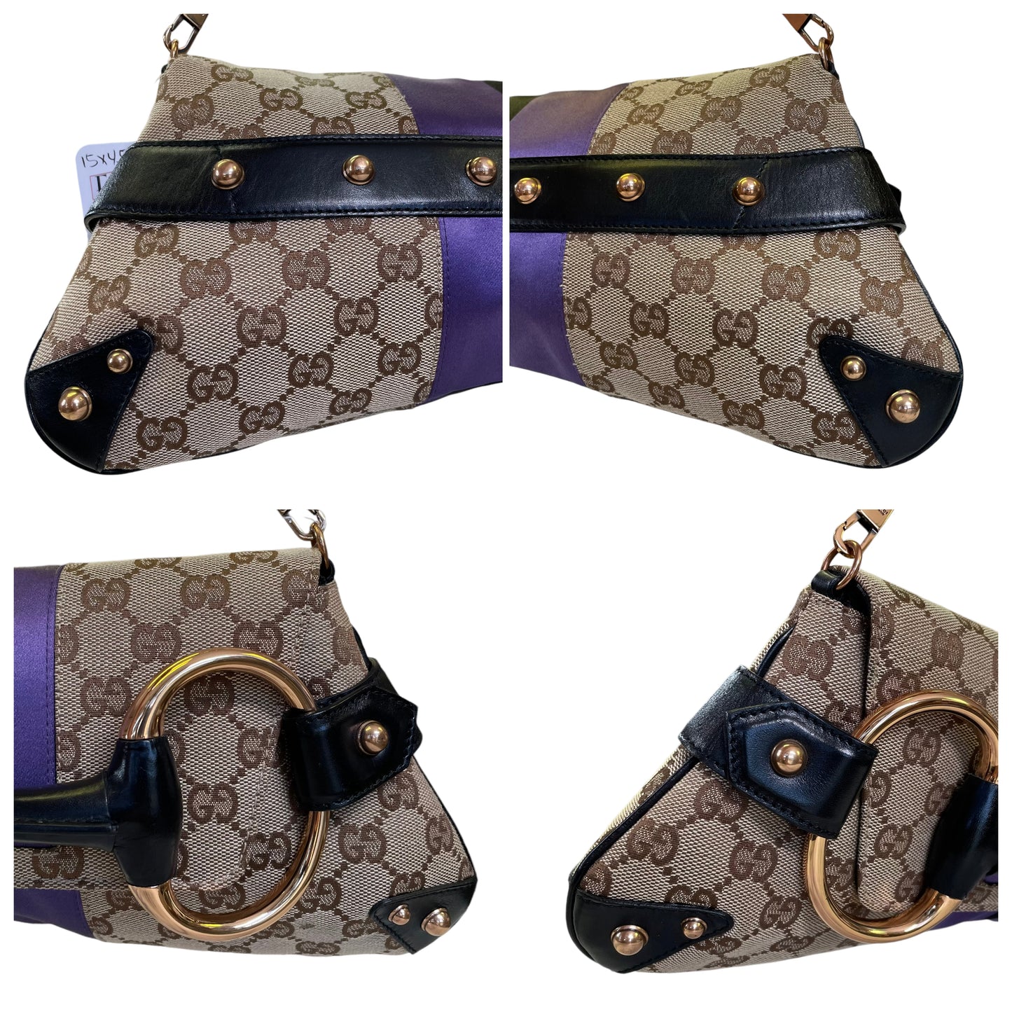 Gucci GG HorseBit Bamboo Chain Jumbo Large Heritage GG Tom Ford Era Clutch Shoulder Purse