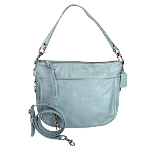 Coach Zoe Light Blue SHW 2-Way Shoulder Hobo Purse
