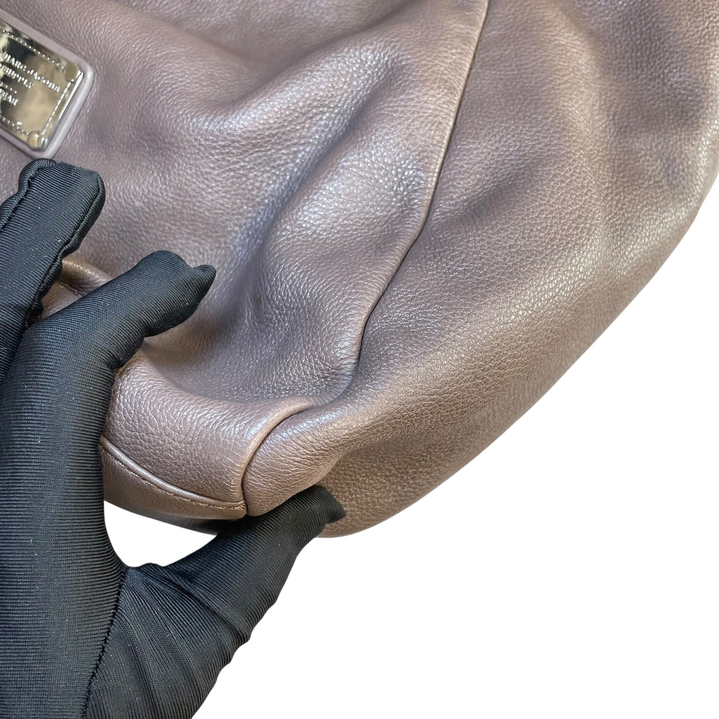 Marc by Marc Jacobs Classic Q Francesca SHW Taupe Leather  2-Way Hobo Bag