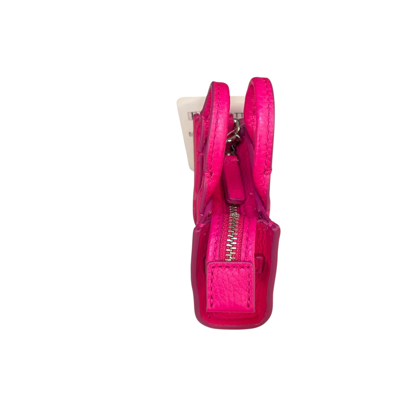 Marc Jacobs The Tote Bag Nano Leather Bag Charm / Keychain Pink Mini Tote