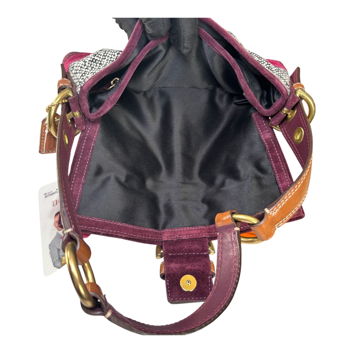 Coach Y2K Tweet Suede Bow Limited Baguette Purse