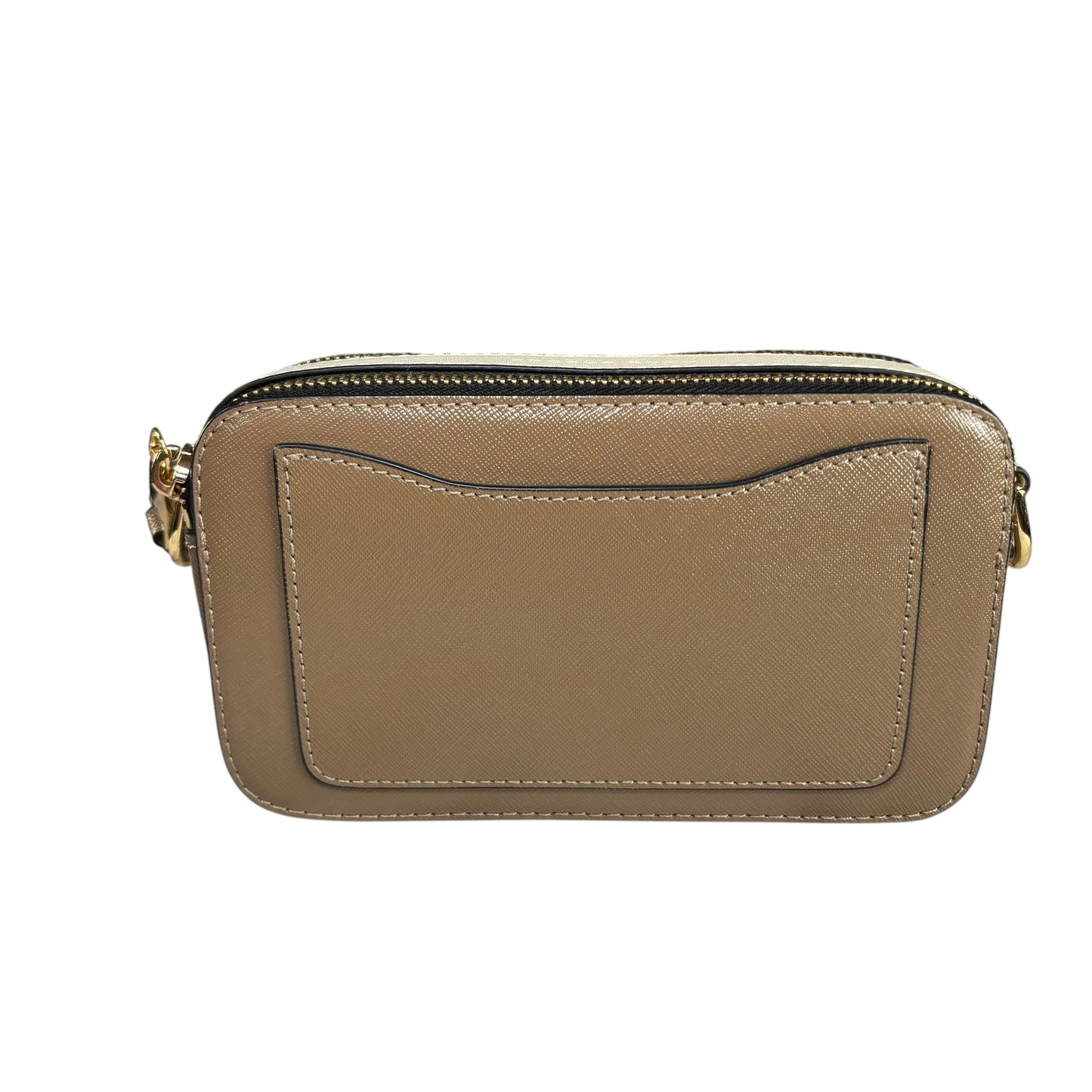 Marc Jacobs The Snapshot  Saffiano Leather French Gray Gold  Crossbody