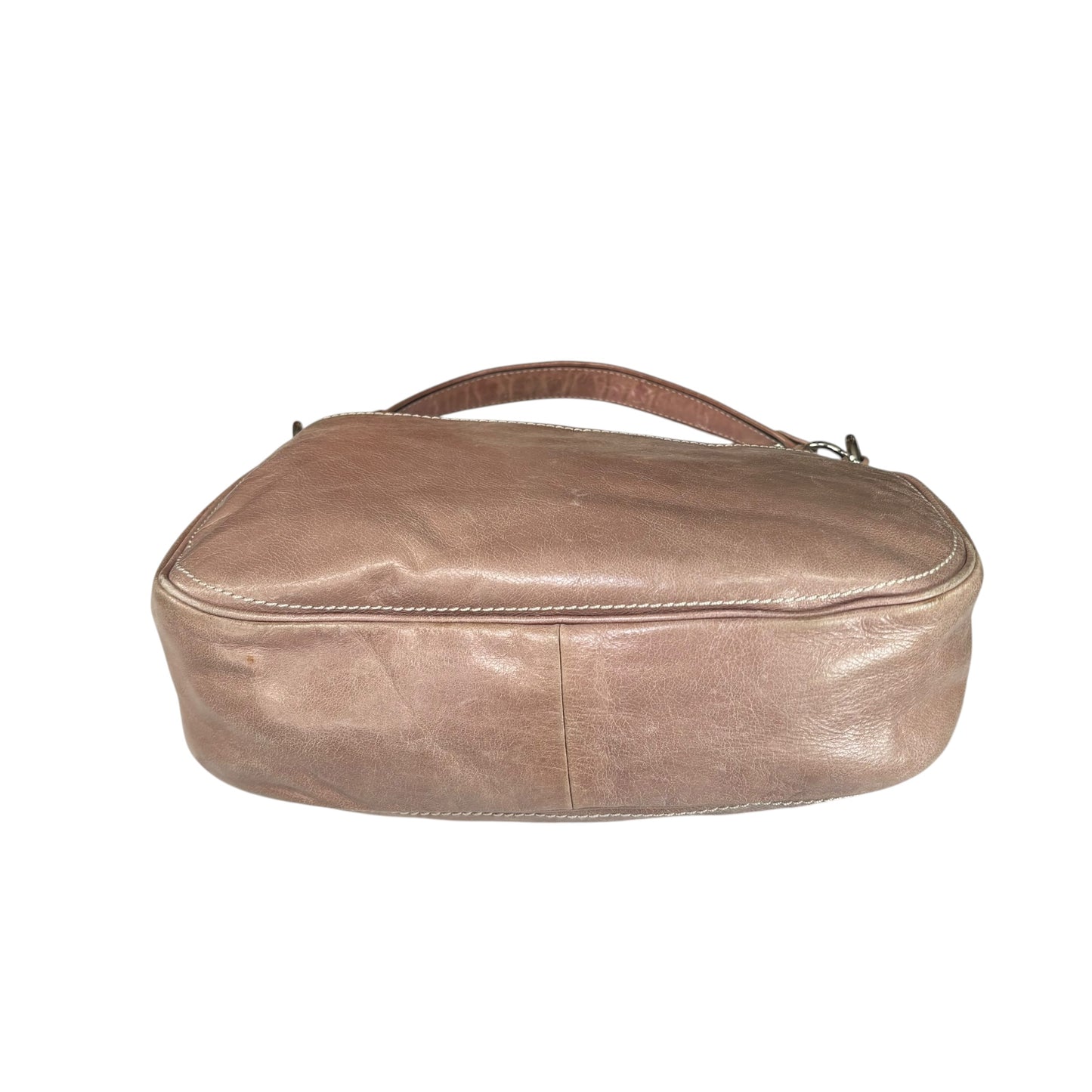 Coach Y2K Taupe Distressed Soho Buckle Shoulder Purse
