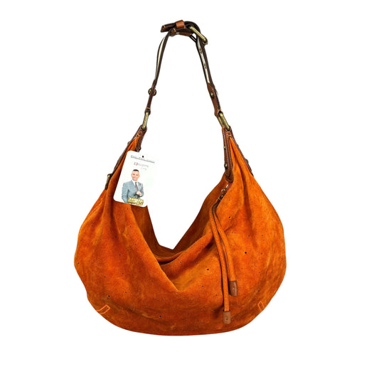 Louis Vuitton Y2K Onatah Orange Suede Mahani Shoulder Hobo