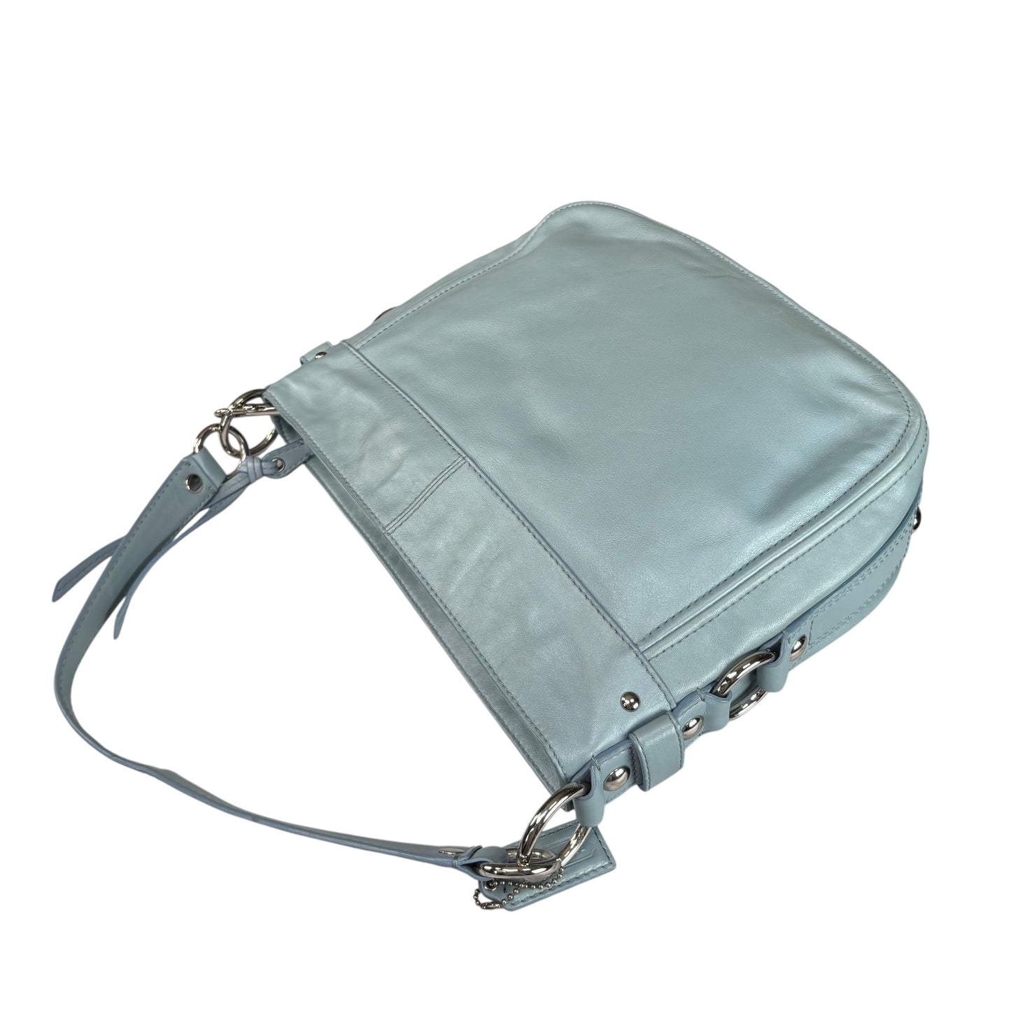Coach Zoe Light Blue SHW 2-Way Shoulder Hobo Purse