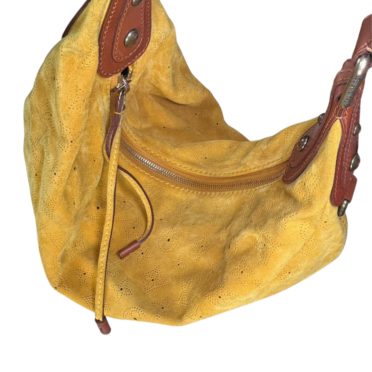 Louis Vuitton Y2K Onata Mustard Mahina Suede GM Hobo Bag