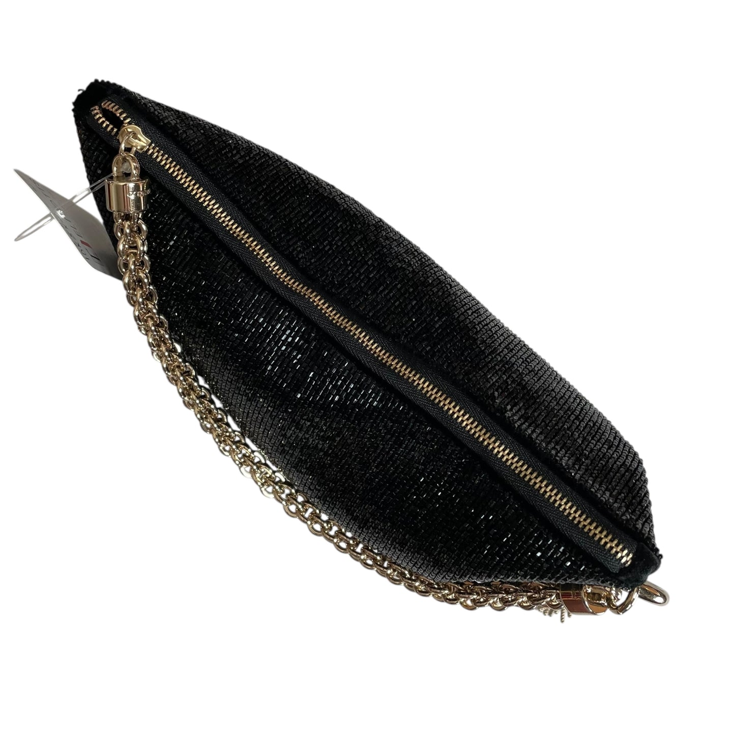 Jimmy Choo Callie I WANT CHOO Limited GHW Shoulder Black Beaded Clutch Purse