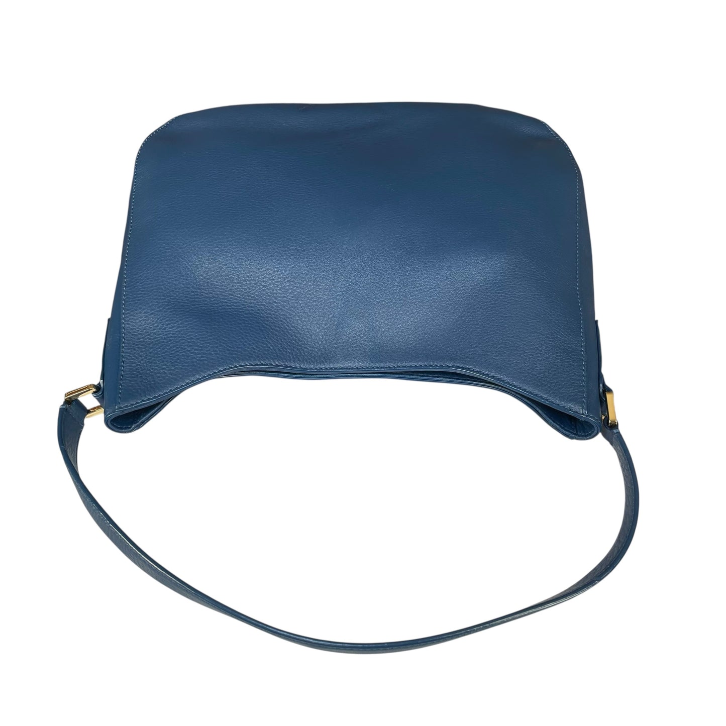 Tory Burch Mercer Blue Wave Leather GHW Hobo Shoulder Bag