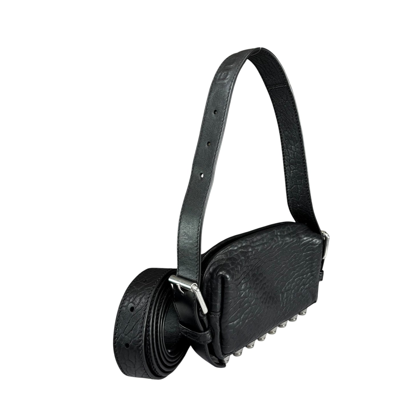 Alexander Wang Mini Ricco Black Leather Studded 2-Way Purse