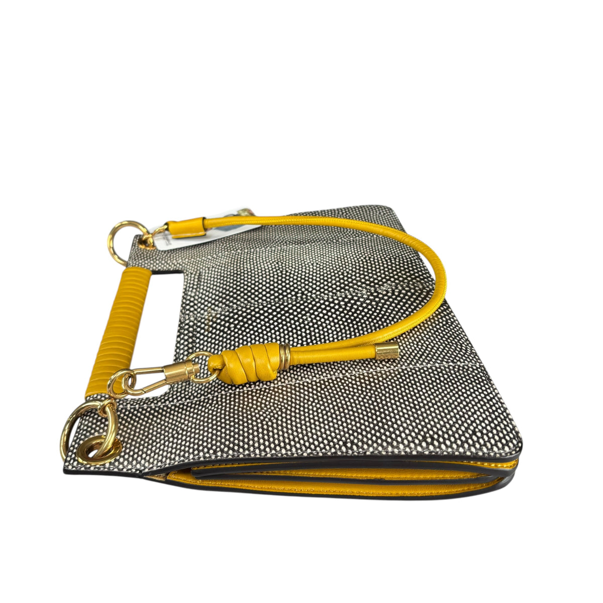 Givenchy Whip Embossed Leather Mustard 3-Way Shouder Purse