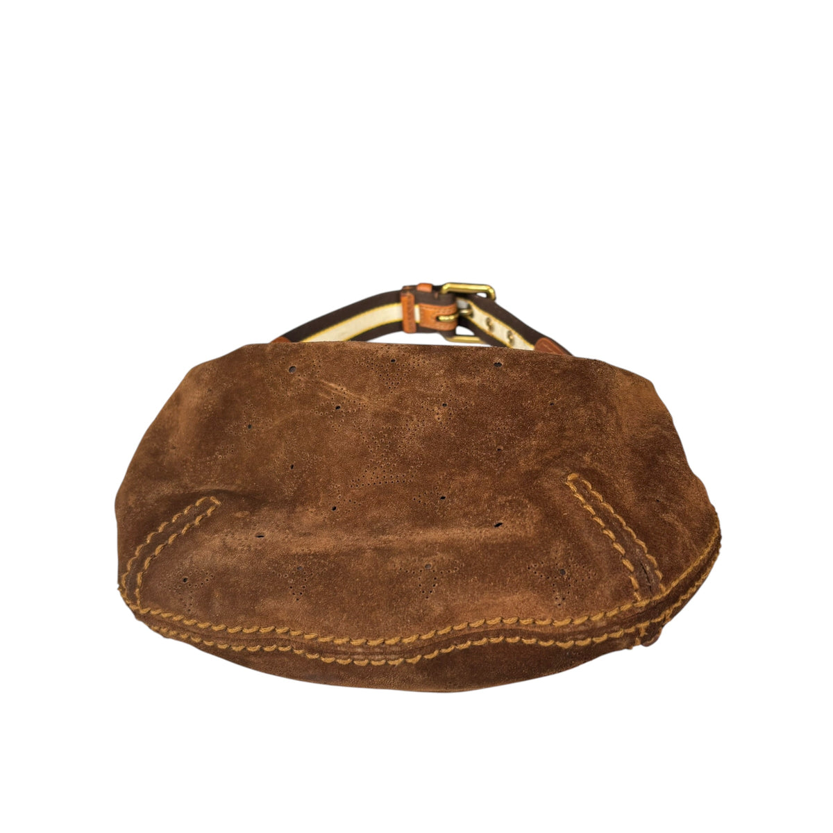 Louis Vuitton Y2K Mahina Monogram Brown Suede PM Hobo