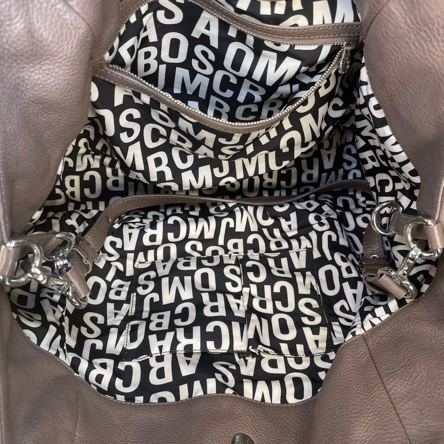Marc by Marc Jacobs Classic Q Francesca SHW Taupe Leather  2-Way Hobo Bag