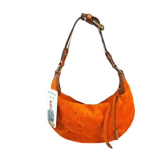Louis Vuitton Y2K Onata Orange Suede Mahina PM Mini Leather Hobo Purse