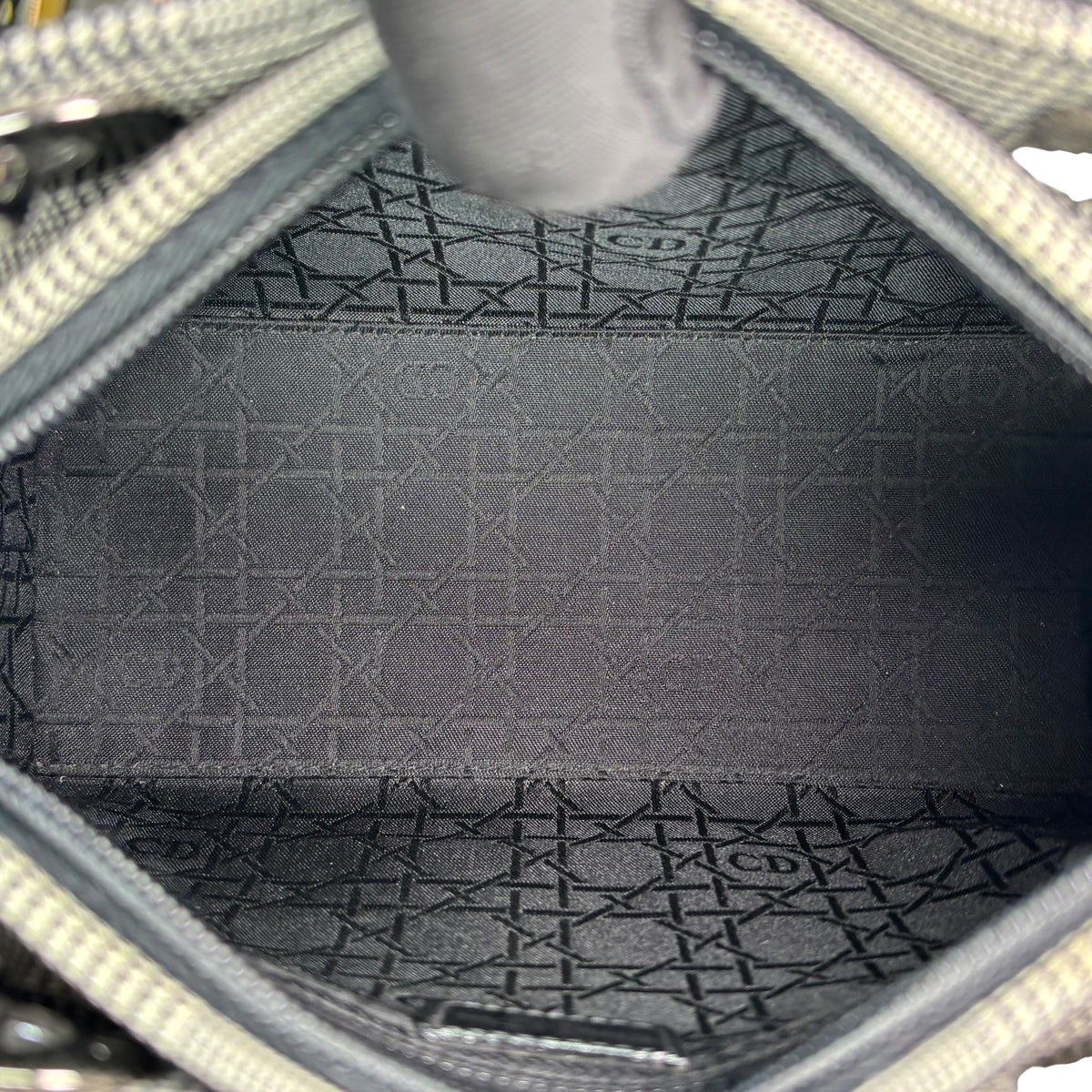 Christian Dior Lady Dior SHW Houndstooth Medium Purse