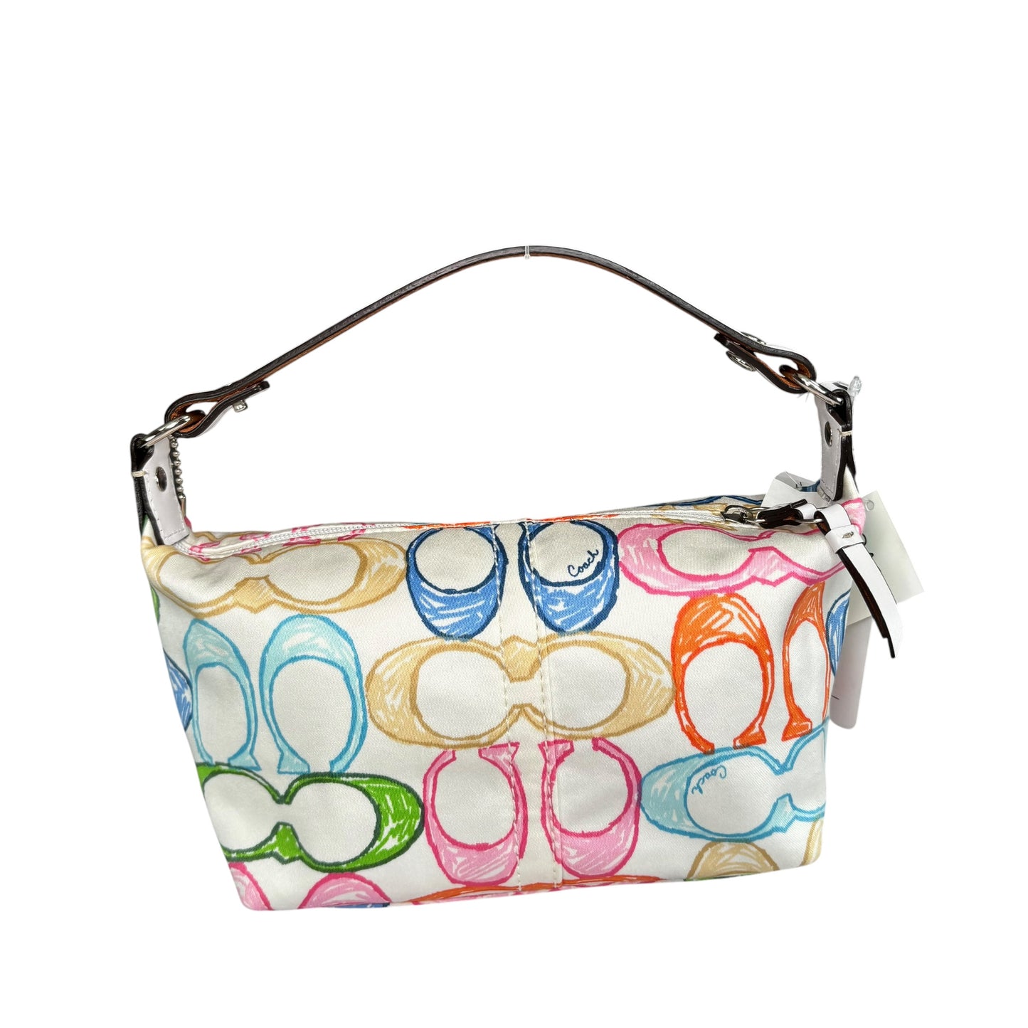 Coach Y2K Mini Make-Up Pouch Multi Scribble Monogram Bag