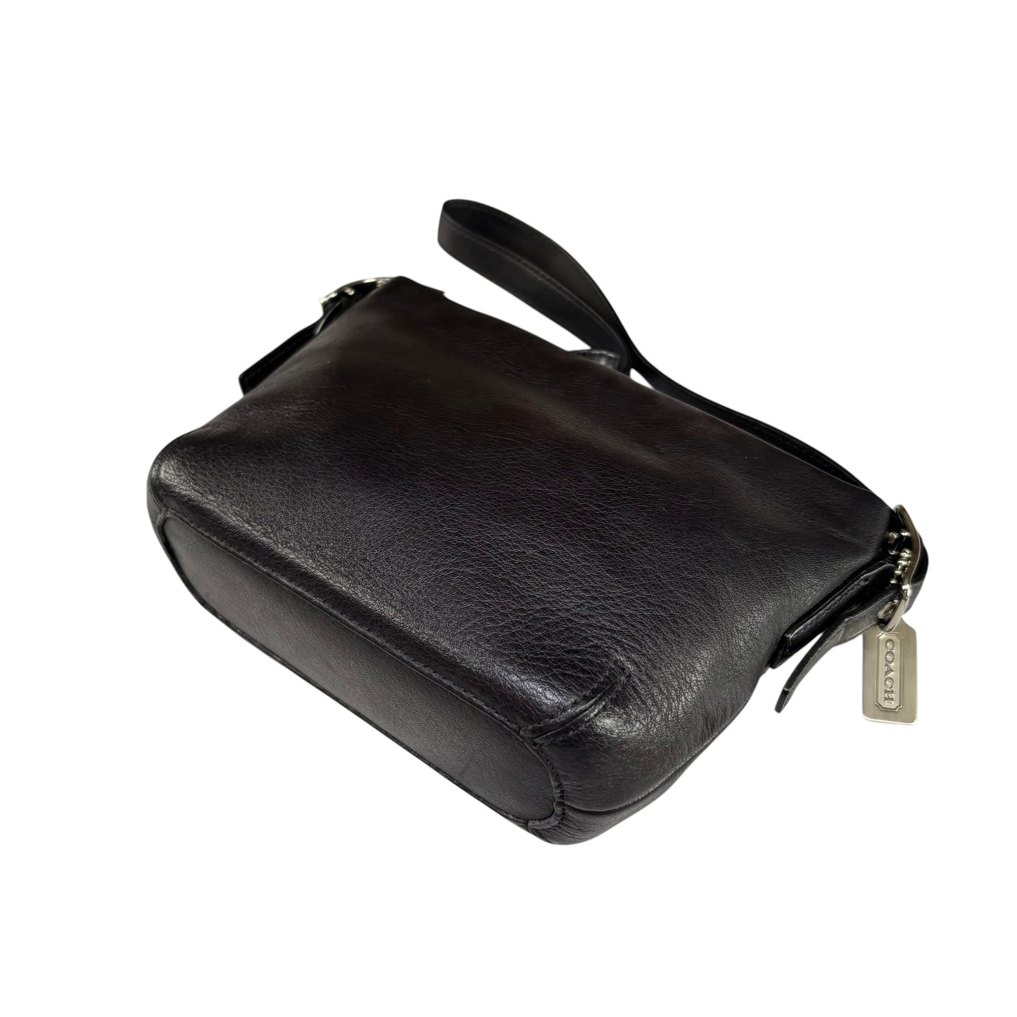 Coach Mini Y2K Black Leather SHW Shoulder Purse