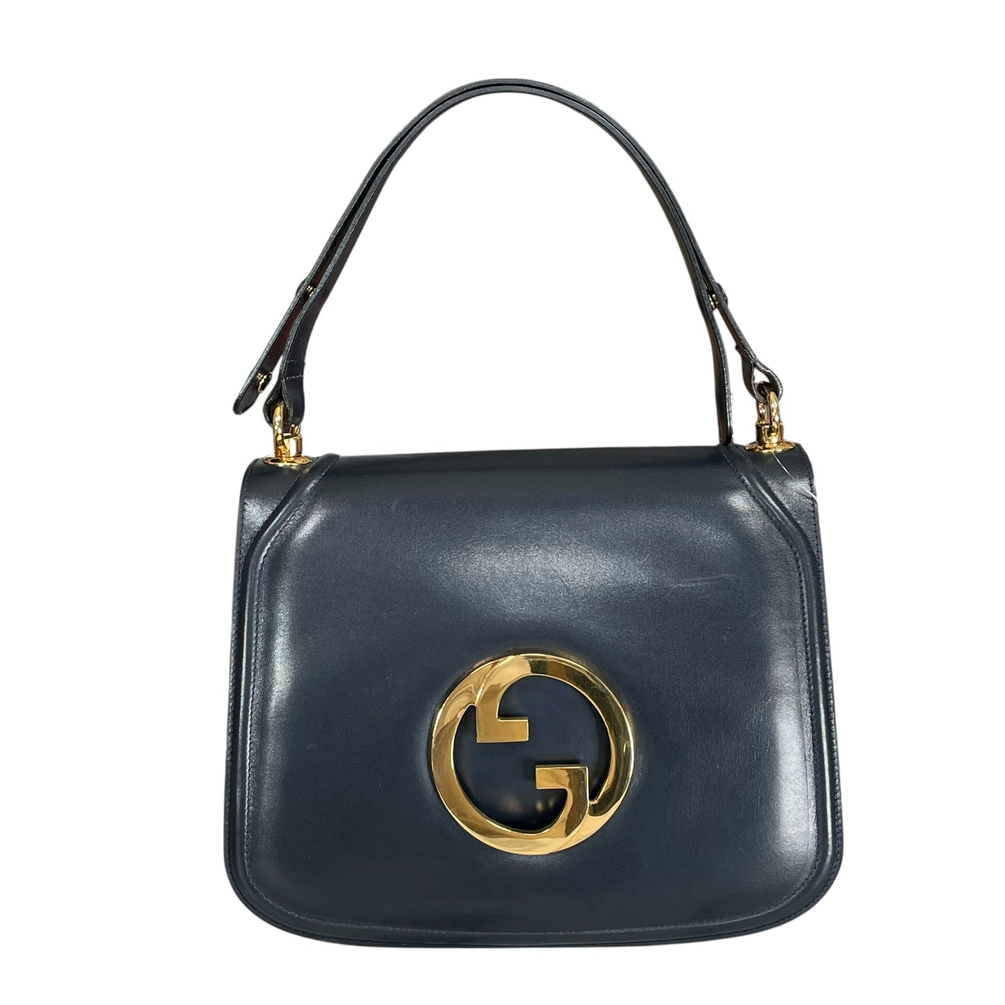 GG Blondie Navy GHW Blondie Flap Shoulder Two Way Purse