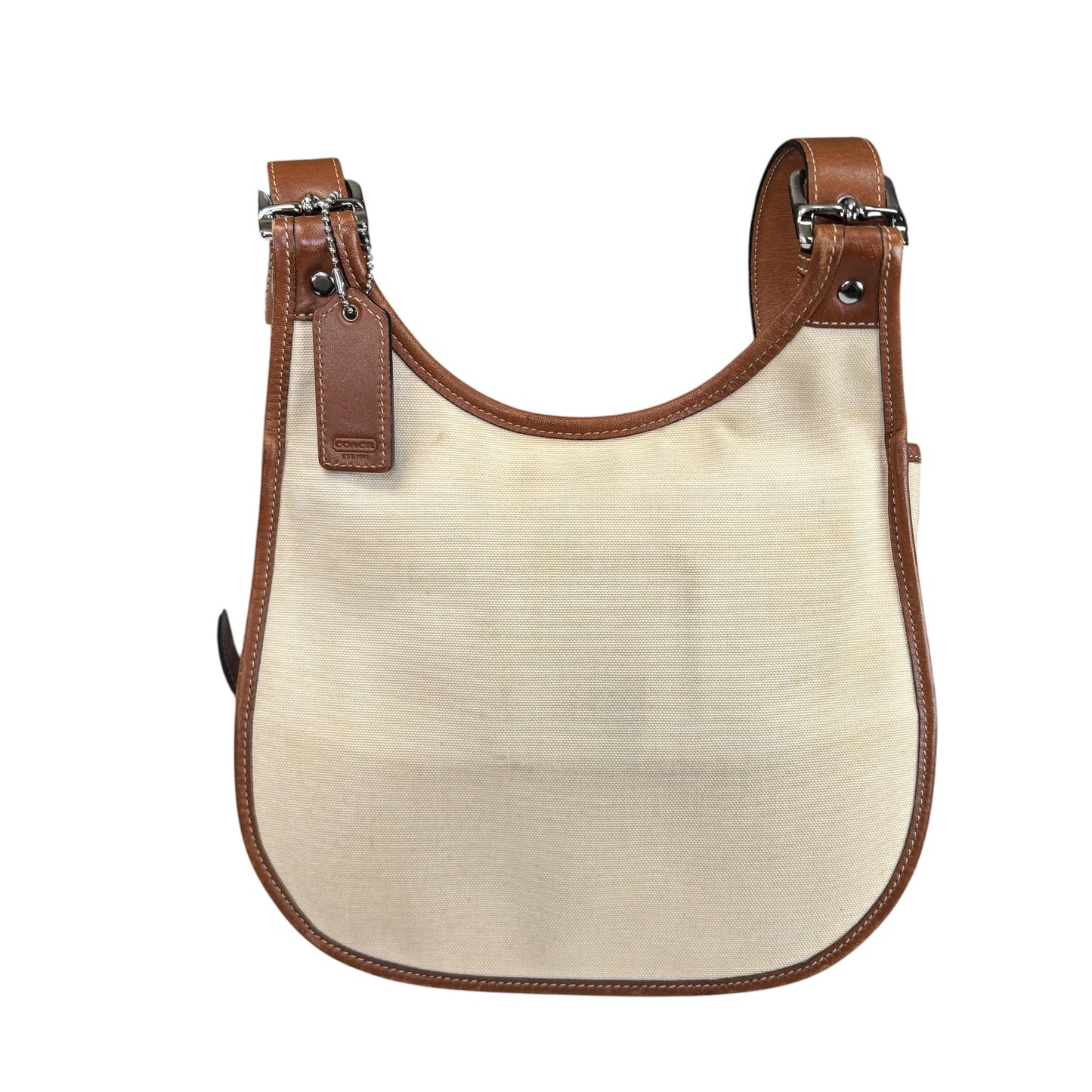 Coach Varsity Y2K Heritage Saddle Crossbody Canvas Bag