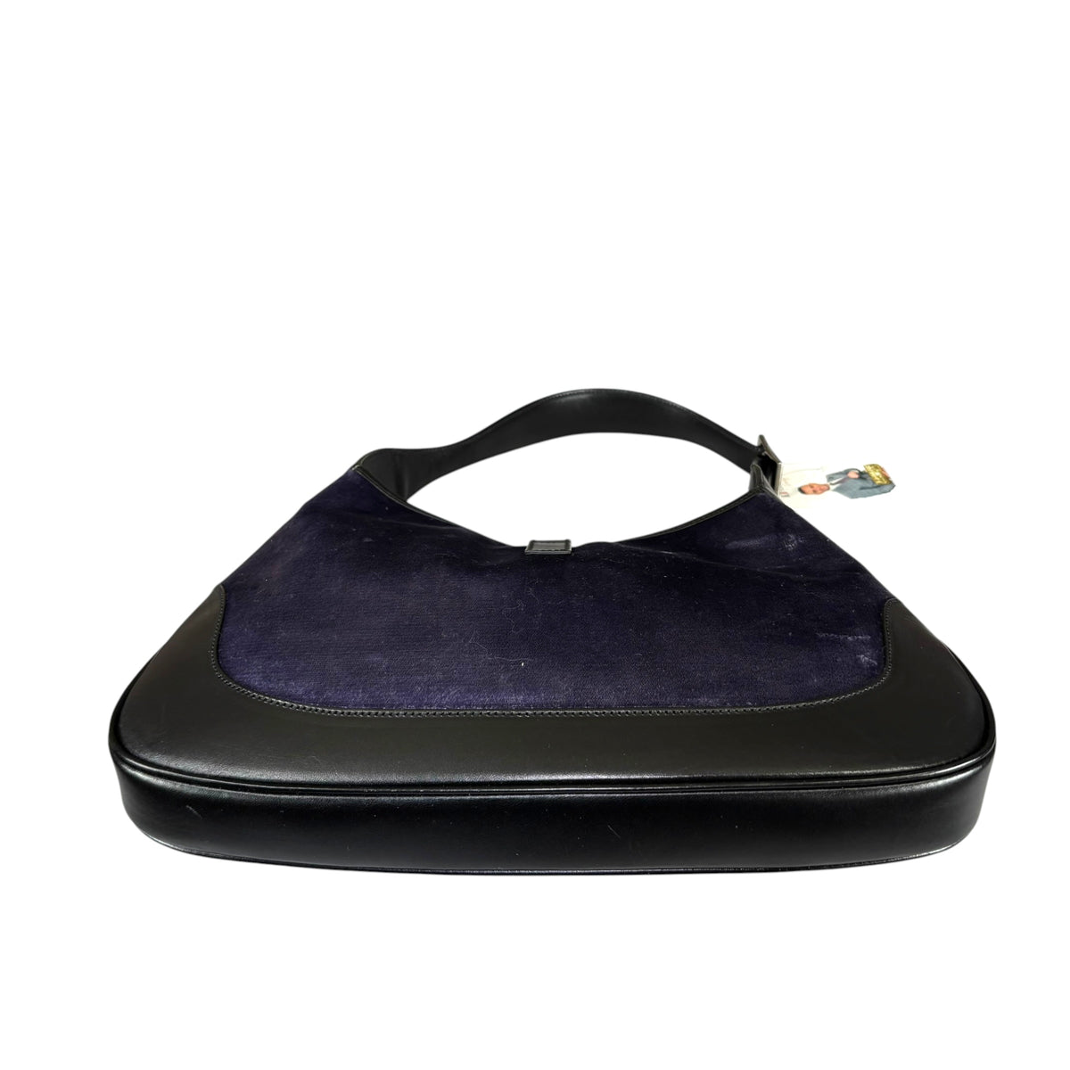 Gucci Y2K Jackie Lilac Velvet & Black Leather Shoulder Bag