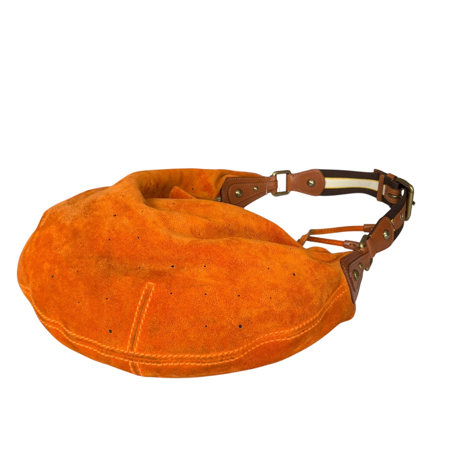 Louis Vuitton Y2K Onatah Orange Suede Mahani Shoulder Hobo