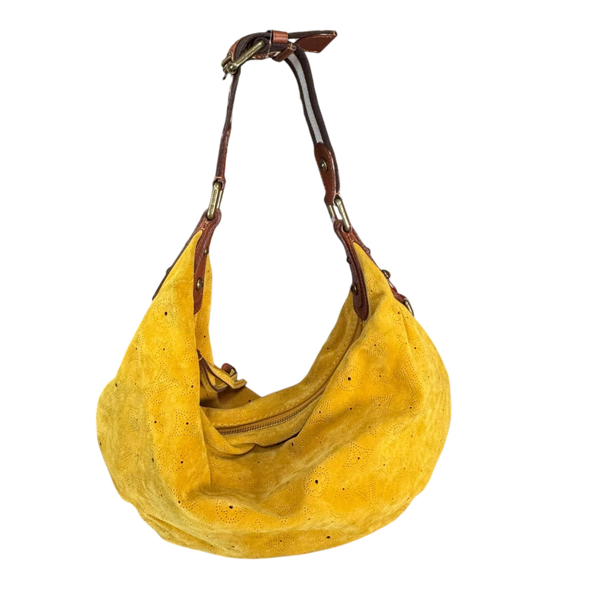 Louis Vuitton Y2K Onata Mustard Mahina Suede GM Hobo Bag