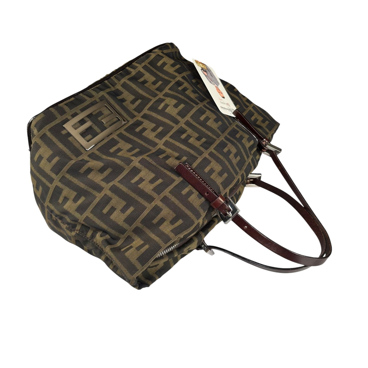 Fendi Zucca Y2K Canvas Mini Bucket Tote Purse