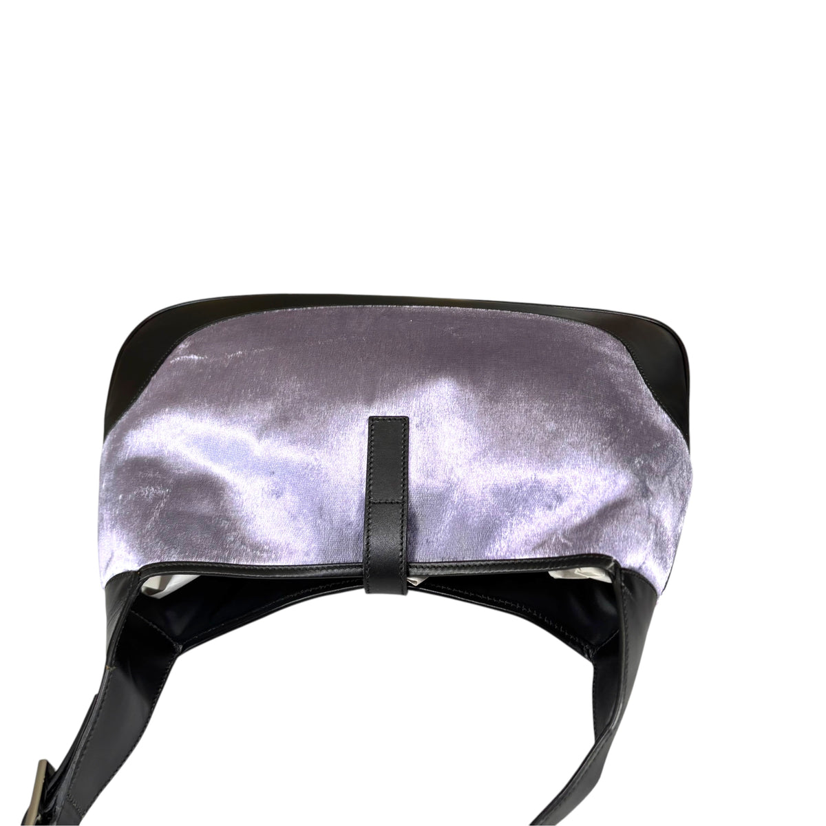 Gucci Y2K Jackie Lilac Velvet & Black Leather Shoulder Bag