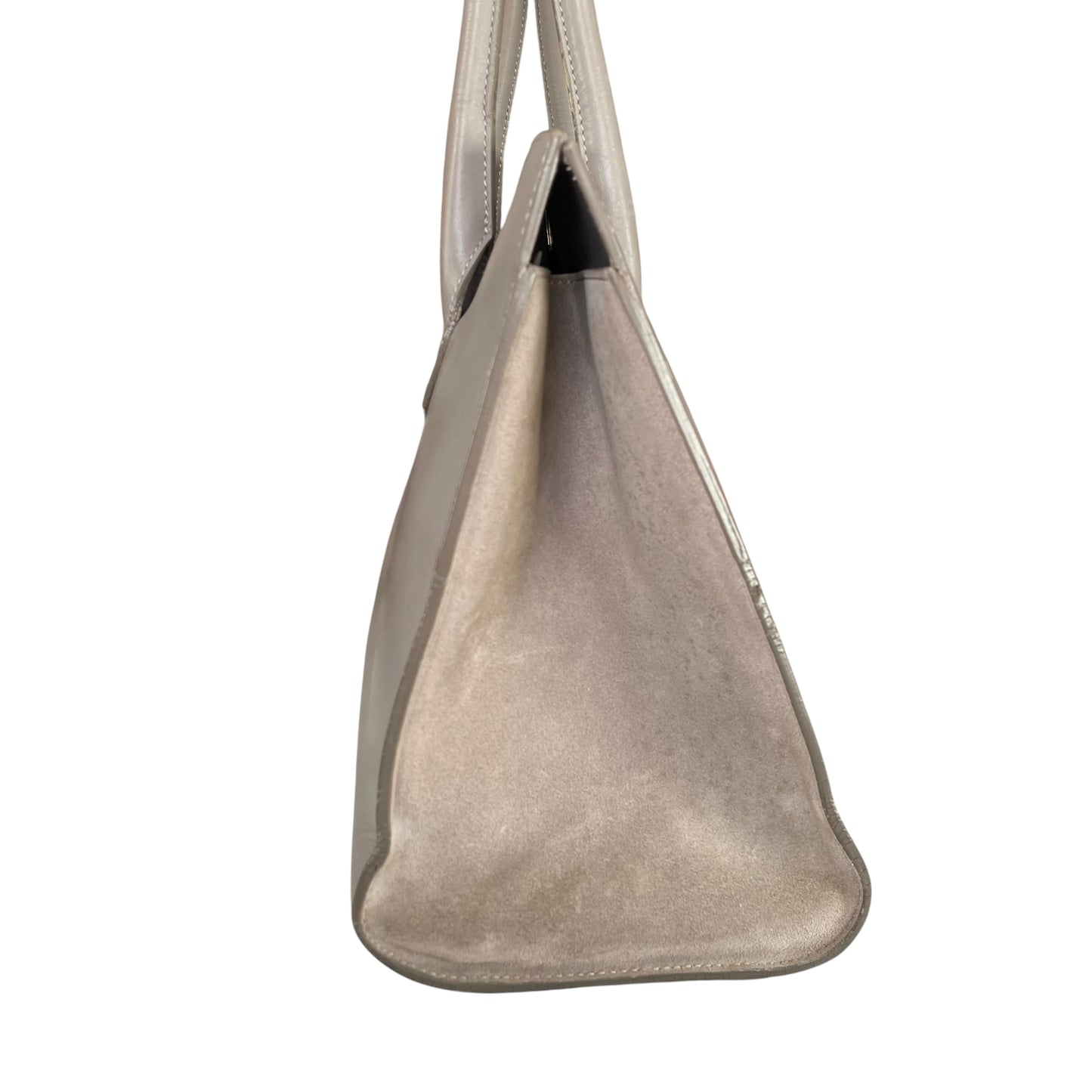 Jimmy Choo Y2K Riley Grey GHW Clip Lock Lilac Leather East West Tote