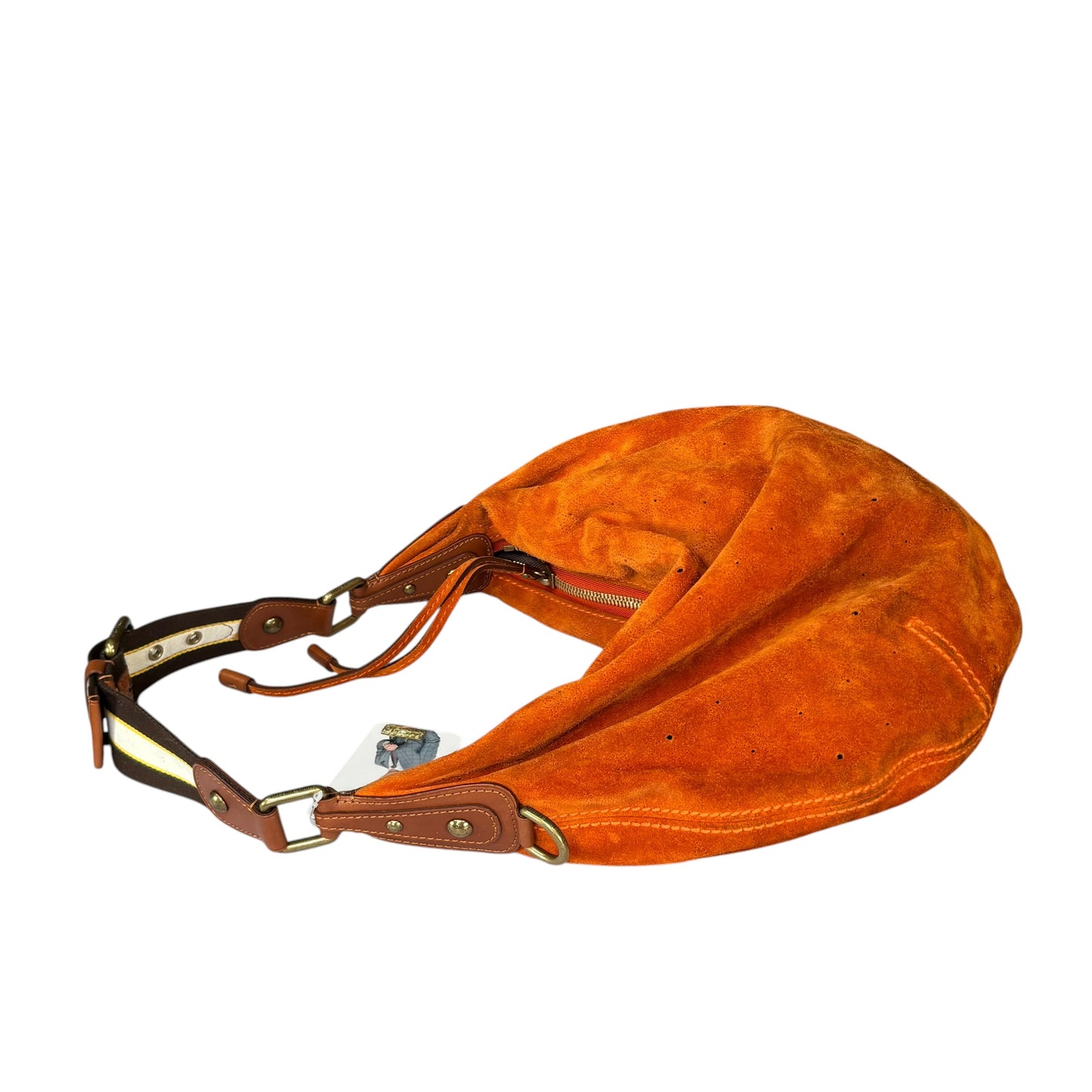 Louis Vuitton Y2K Onatah Orange Suede Mahani Shoulder Hobo