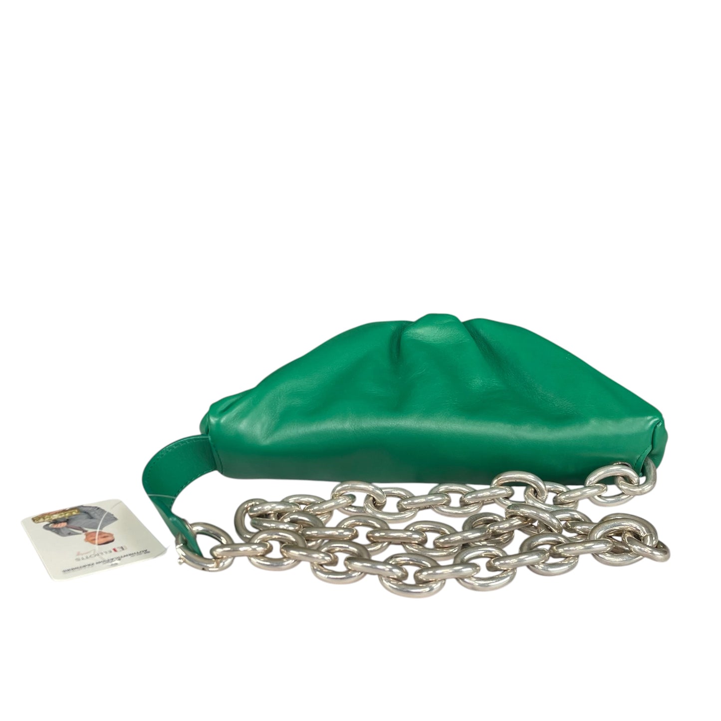 Bottega Veneta Dumpling Green Nappa SHW Chain Sling Bum Belt Bag